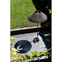 Faro Stehleuchte SAIGON OUT E27, IP44, grau, braun 2M W100
