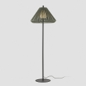 Faro outdoor floor lamp SAIGON OUT E27 IP44, dark grey, olive green 