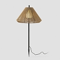 Faro gorund spike luminaire SAIGON OUT E27 IP44, dark grey, ochre yellow 