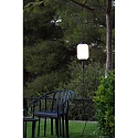Faro Outdoor Pendelleuchte SAIGON OUT R17 E27, IP44, hellgrau mit Kegelkappe, wei� matt
