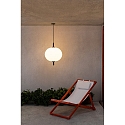 Faro Outdoor Pendelleuchte SAIGON OUT R45 E27, IP44, hellgrau mit Kegelkappe, wei� matt