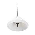 Outdoor Pendelleuchte SAIGON OUT � 67cm, E27, IP44, Schirm Textil, grau, wei�