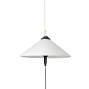 Outdoor Pendelleuchte SAIGON OUT R55, E27, IP44, tragbar, Lochkappenschirm grau, wei� matt