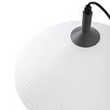 Faro Pendelleuchte SAIGON OUT R55, E27, IP44, tragbar, grau, Schirm wei�