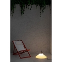 Faro Pendelleuchte SAIGON OUT R55, E27, IP44, tragbar, grau, Schirm wei�