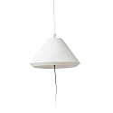 Outdoor Pendelleuchte SAIGON OUT T70, E27, IP44, tragbar, Lochkappenschirm grau, matt wei�