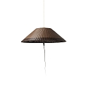 Outdoor Pendelleuchte SAIGON OUT W100, E27, IP44, tragbar, Lochkappenschirm grau, braun