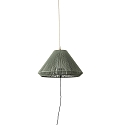 outdoor pendant luminaire SAIGON OUT E27 IP44, dark grey, olive green 