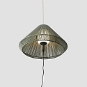 Faro Outdoor Pendelleuchte SAIGON OUT C70 E27, IP44, mit Lochabdeckung, tragbar, dunkelgrau, olivgr�n