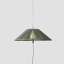 Faro outdoor pendant luminaire SAIGON OUT E27 IP44, dark grey, olive green 