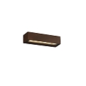 outdoor wall luminaire DORO 220 2 flames LED IP65, rust brown 