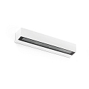 outdoor wall luminaire DORO 380 2 flames LED IP65, white matt 