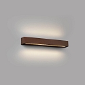 Faro outdoor wall luminaire DORO 500 2 flames LED IP65, rust brown 