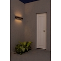 Faro outdoor wall luminaire DORO 500 2 flames LED IP65, rust brown 