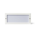 Outdoor LED Wand-Einbauleuchte STRIPE-2, IP54 IK07, mit Diffusor, 100-240V AC, 5W 3000K 89lm, wei� matt