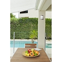 Faro wall luminaire CELA E27 IP54, satined 