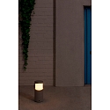 Faro path light BLOCK 350 E27 IP65, concrete grey 