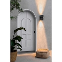 Faro wall luminaire KLAMP 2 flames GU10 IP44, dark grey 