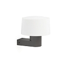 wall luminaire MUFFIN E27 IP44, dark grey 