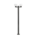 outdoor floor lamp MUFFIN 2 flames E27 IP44, dark grey 