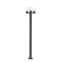 Mastleuchte MISTU 3xE27, IP44, 215cm, dunkelgrau