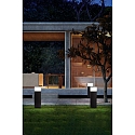 Faro bollard lamp DATNA 600 E27 IP44, dark grey 