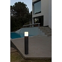Faro bollard lamp TRAM E27 IP65, dark grey 