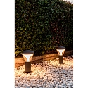 Faro bollard lamp SHELBY LED IP65, dark grey 