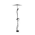 floor lamp CLAP 1266 2 flames LED IP65, black 