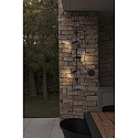 Faro outdoor wall luminaire CLAP 3 flames LED IP65, black 