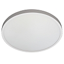 surface luminaire flat, round, suitable for VDU workstation IP54, powder coated, white dimmable