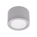 Outdoor LED Aufbau-Downlight, IP65 IK08, rund, � 22cm, schaltbar, silber, 10W 4000K 1500lm