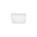 LED Downlight, square, 18W, 3000K, 1500lm, IP20, opal, DALI dimmable, white