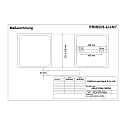 Frisch-Licht LED Aufbau-Downlight, IP20, quadratisch, opal, DALI dimmbar, wei�, 22x22cm, 18W 3000K 1500lm