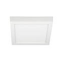 LED Downlight, square, 48W, 3000K, 3800lm, IP20, opal, white