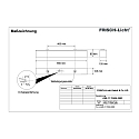 Frisch-Licht LED Damp-proof luminaire, 25W, 3000K, 2800lm, IP50, opal, white