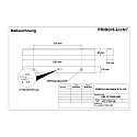 Frisch-Licht LED Wannenleuchte, IP50, kantig, opal, schaltbar, wei�, 126cm, 35W 3000K 4500lm