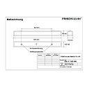 Frisch-Licht LED Wannenleuchte, IP50, prismatisch,schaltbar, wei�, 127cm, 35W 3000K 5000lm