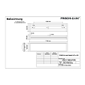 Frisch-Licht LED Wannenleuchte, IP40 IK07, konvex, Multipower, wei�, 116cm, 26/34/40/48W 3000K 3400-5700lm