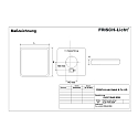 Frisch-Licht LED Wand-/Deckenleuchte, 33cm, quadratisch, 120�, 24W, 4000K, 2900lm, IK10, IP54, schaltbar, wei�