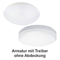 Armatur f�r LED Wand-/Deckenleuchte SERIE 7465, � 36cm, 19W, 3000K, 2300lm, IP65, TRIAC, wei�