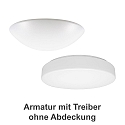 Armatur f�r LED Wand-/Deckenleuchte ECO SERIE 7540, � 56cm, 38W, 4000K, 4600lm, IP40, 1-10V, wei�