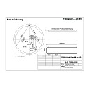 LED Wand-/Deckenleuchte, IP40, zylindrisch, Multipower, wei�, � 46cm, 15-42W 3000K 1550-4300lm
