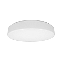 LED Wall / Ceiling luminaire, cylindrical, 4-16W, 3000K, 1700lm, IP40, silk matt, white