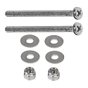 Deckenhalter Diebstahl-Schutz | Sicherungssatz f�r Edelstahlhalterung, Schrauben, Muttern und Unterlegscheiben