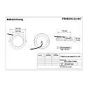 Frisch-Licht LED Einbau-Downlight, IP54 IK06, rund, DALI dimmbar, wei� / opal, � 14cm, 12W 4000K 1100lm 95�