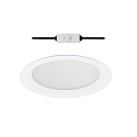 LED Recessed Downlight round, 20W, 2700K, 2200lm, IP44, UGR < 19, white