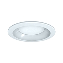 LED Einbau-Downlight, IP44 IK02, rund, r�ckversetzt, opal, schaltbar, wei�, � 9cm, 8W 3000K 800lm 90�