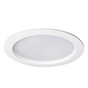 LED Einbau-Downlight, IP54 IK06, rund, DALI dimmbar, wei� / opal, � 23cm, 25W 4000K 2100lm 95�