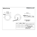 Frisch-Licht LED Einbau-Downlight, IP54 IK06, rund, Multipower, wei� / opal, � 23cm, 17/21/25W 4000K 1500-2100lm 95�